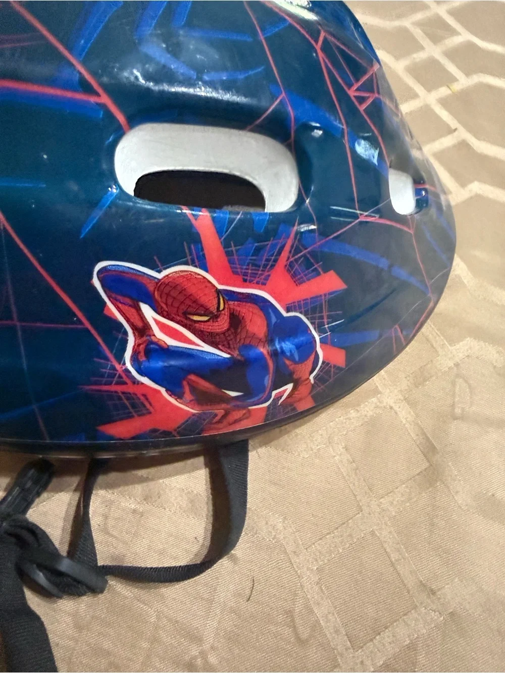 Youth small Spider-Man bike helmet